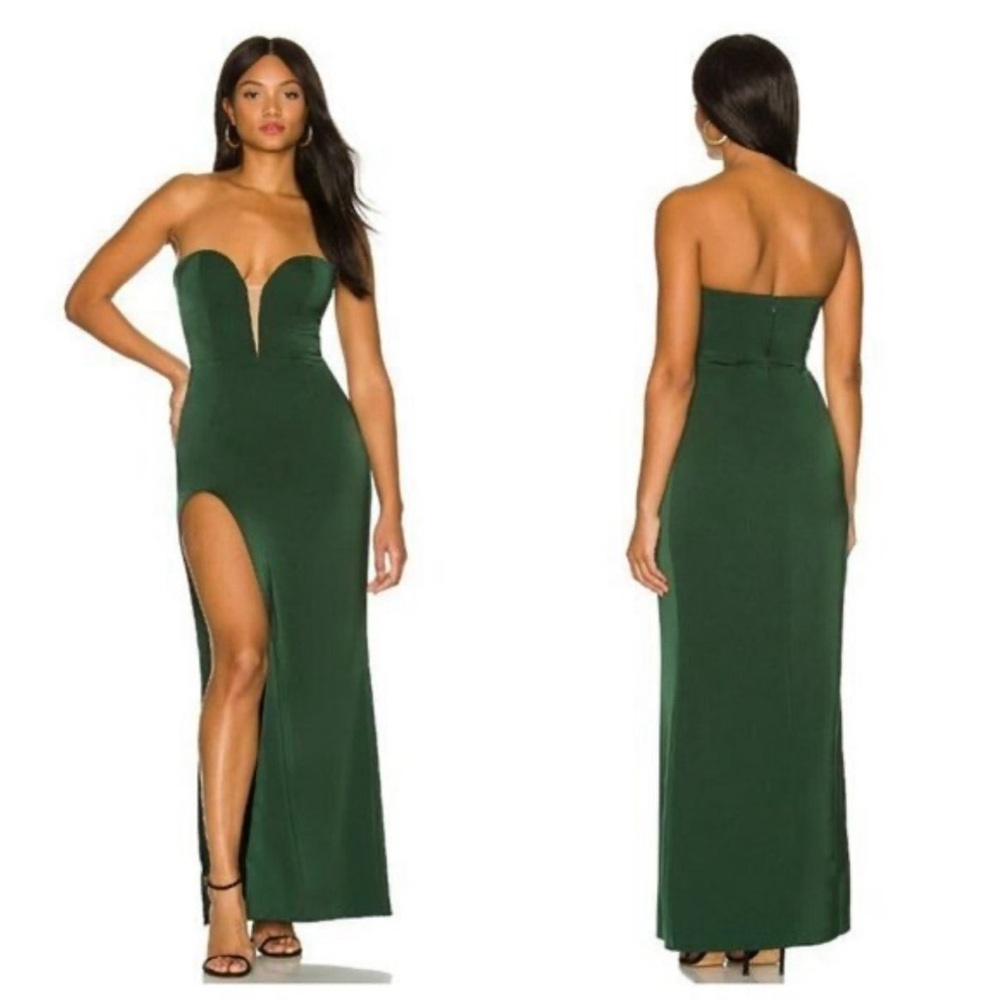 NWT Revolve NBD Marcel Bustier Dress in Forest Green